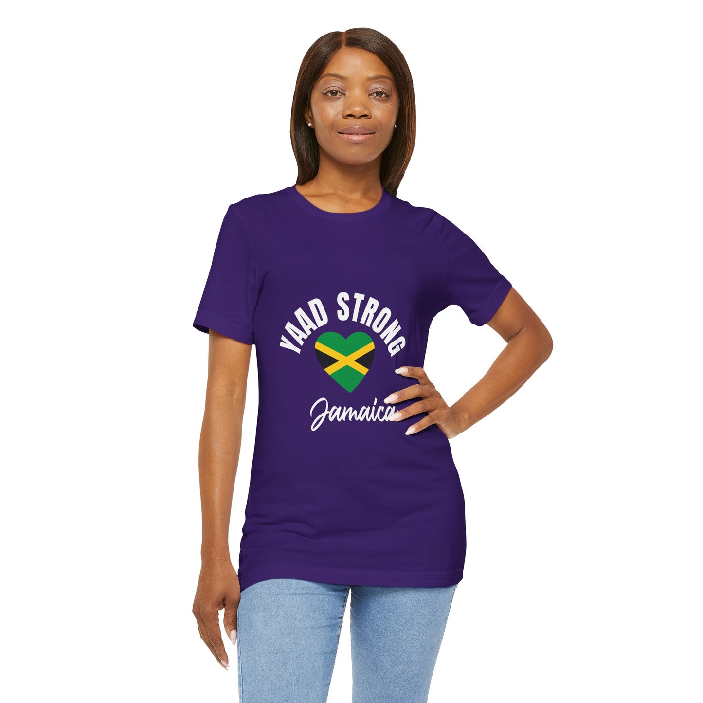 Yaad Strong Jamaica T-Shirt — Jamaican Flag Heart Pride Tee