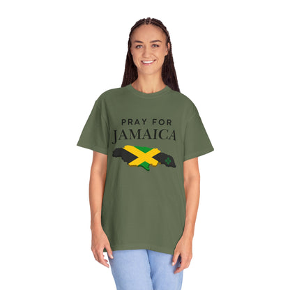 Pray for Jamaica T-Shirt — Jamaica Flag Map Relief Tee