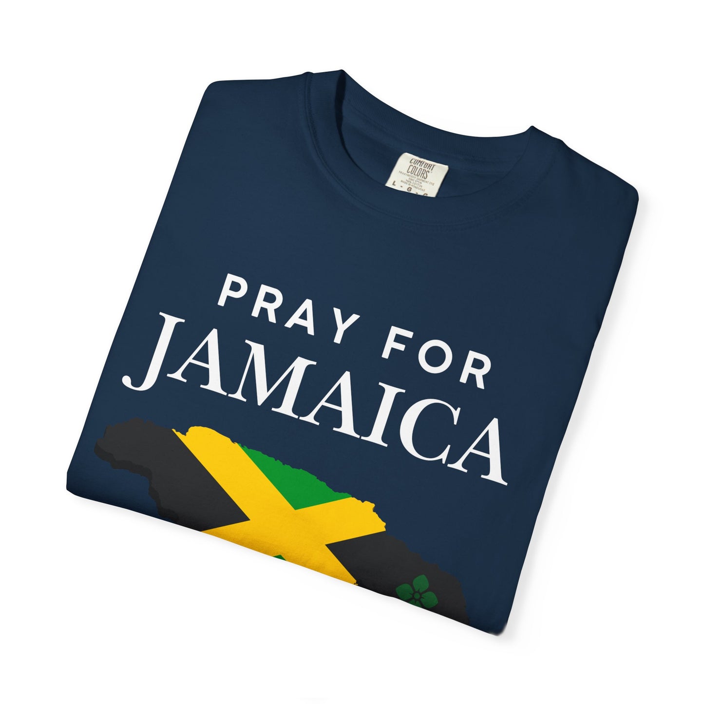 Pray for Jamaica T-Shirt - Jamaica Map & Flag Support Tee