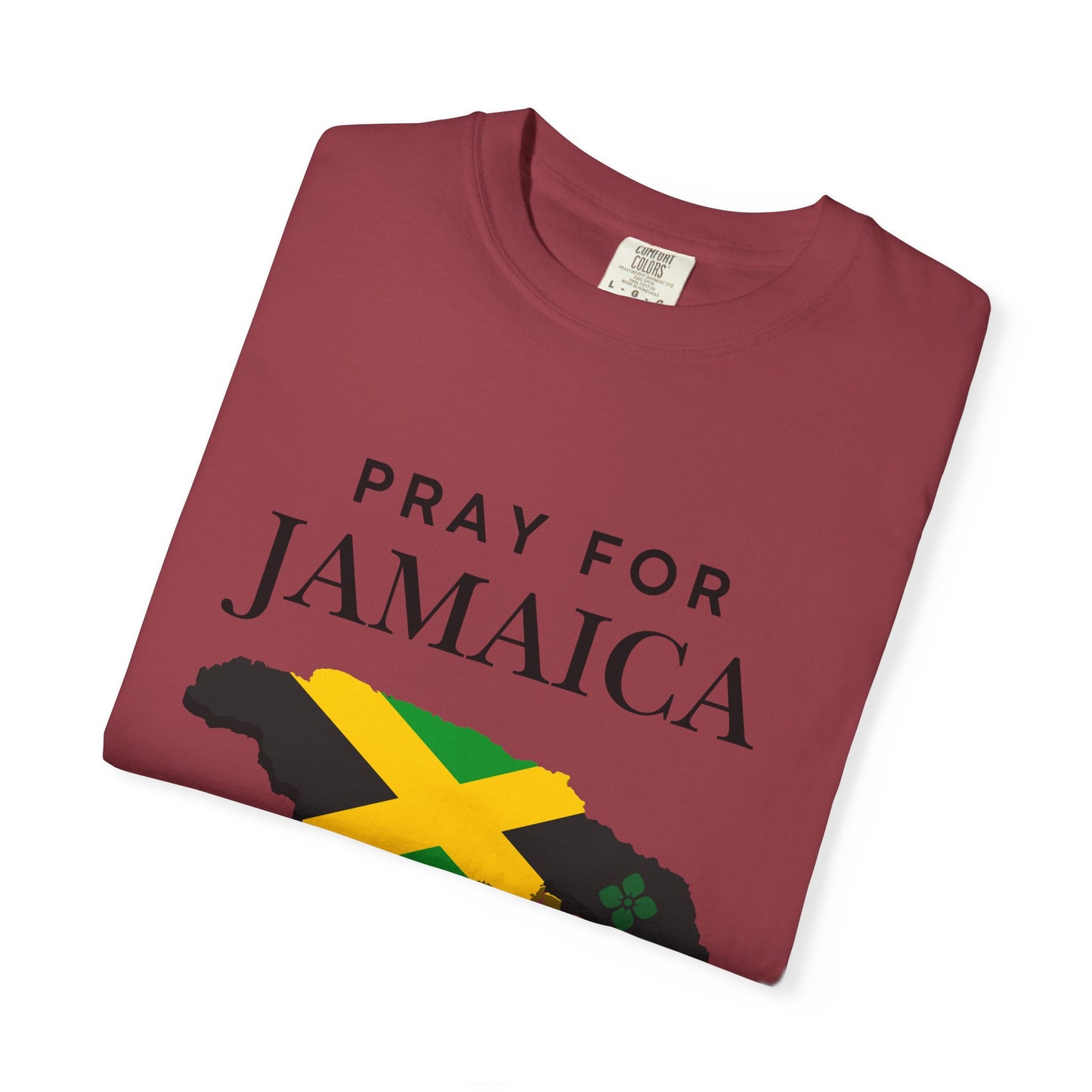 Pray for Jamaica T-Shirt — Jamaica Flag Map Relief Tee