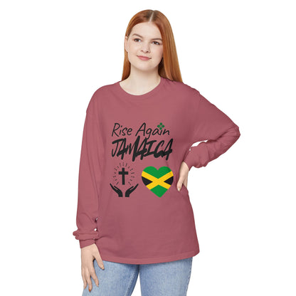 Rise Again Jamaica Long Sleeve T-Shirt – Caribbean Strength & Unity Apparel