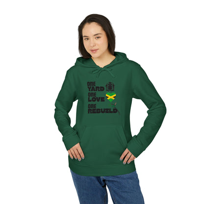 Jamaica Love Hoodie — Reggae Island Flag Heart Design