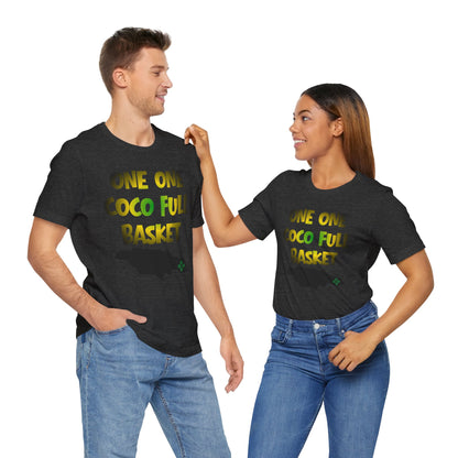 One One Coco Full Basket T-Shirt — Jamaica Map Reggae Island Tee