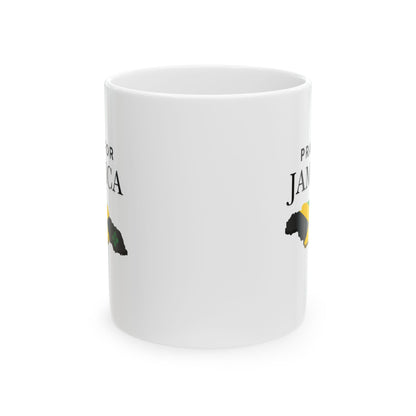 Pray For Jamaica Ceramic Mug – Map & Flag Coffee Cup (11oz/15oz)