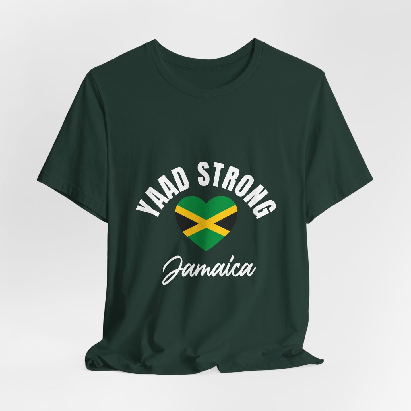 Yaad Strong Jamaica T-Shirt — Jamaican Flag Heart Pride Tee