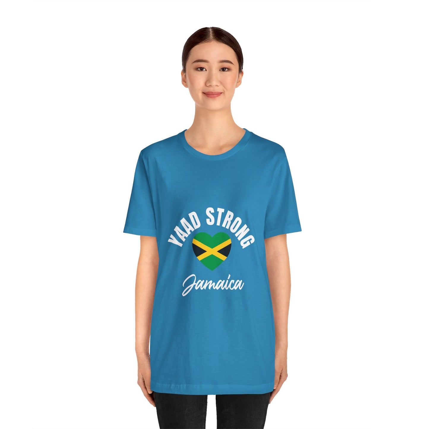 Yaad Strong Jamaica T-Shirt — Jamaican Flag Heart Pride Tee