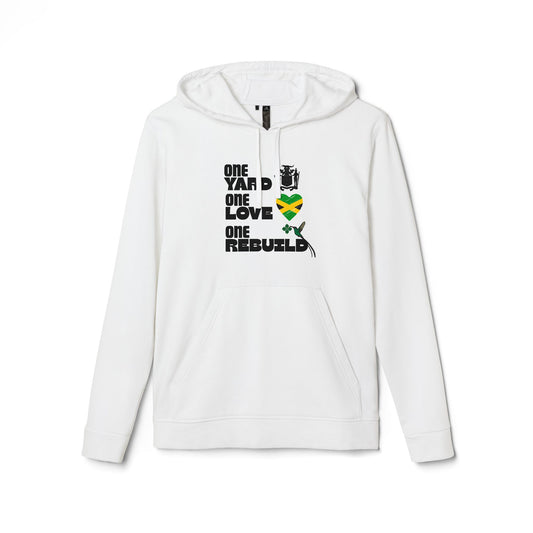 Jamaica Love Hoodie — Reggae Island Flag Heart Design