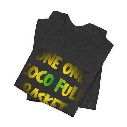 One One Coco Full Basket T-Shirt — Jamaica Map Reggae Island Tee