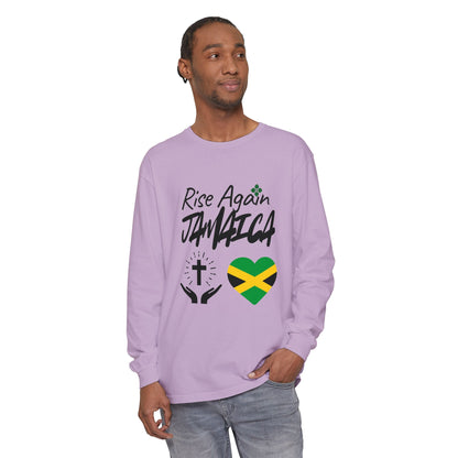 Rise Again Jamaica Long Sleeve T-Shirt – Caribbean Strength & Unity Apparel