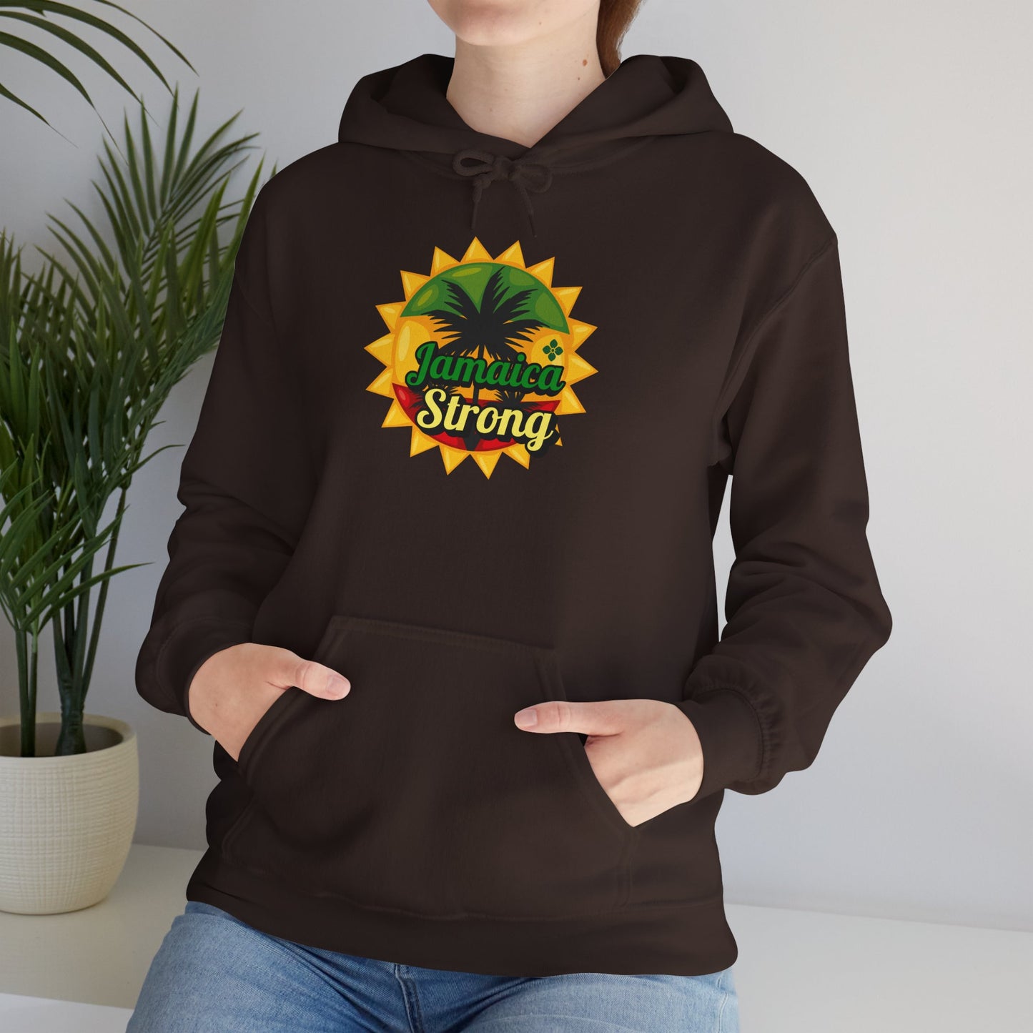 Hooded Sweatshirt Jamaica Strong Hurricane Melissa Resilience