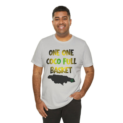 One One Coco Full Basket T-Shirt — Jamaica Map Reggae Island Tee