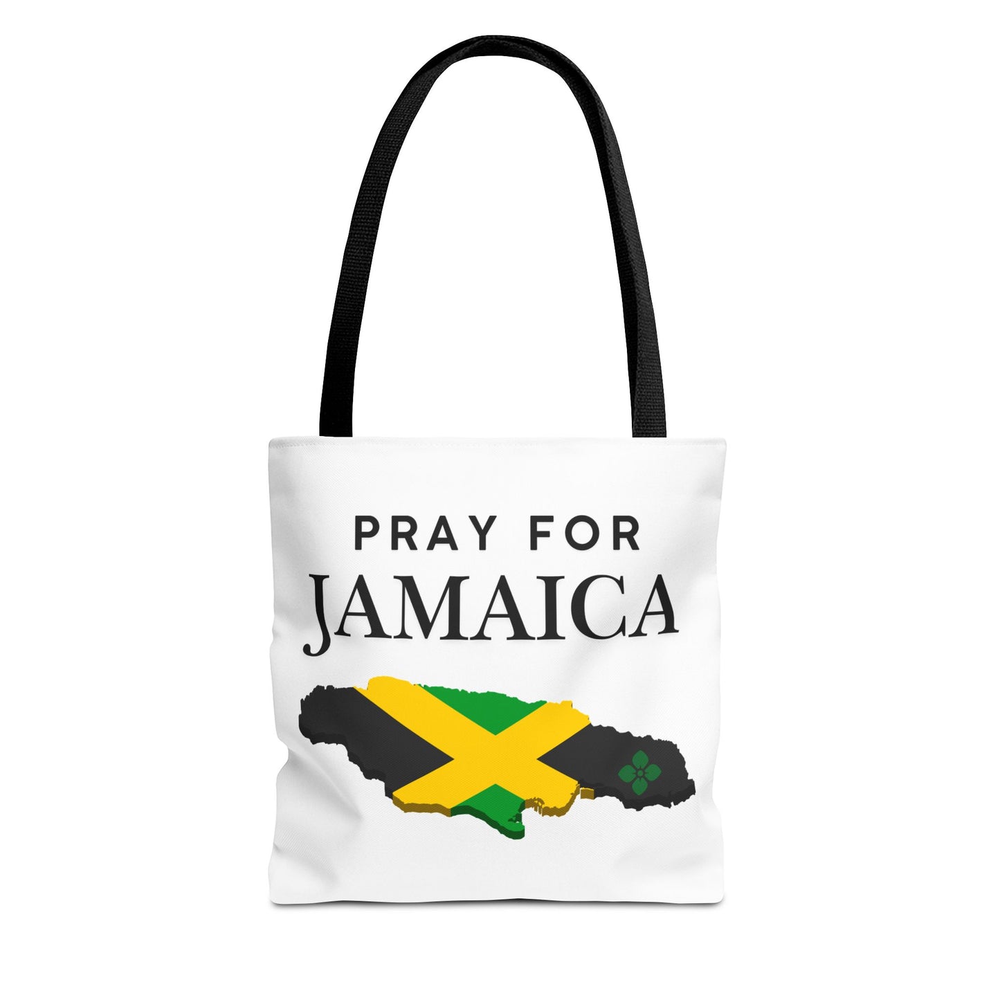 Pray for Jamaica Tote Bag — Jamaican Flag Map Charity Support Tote