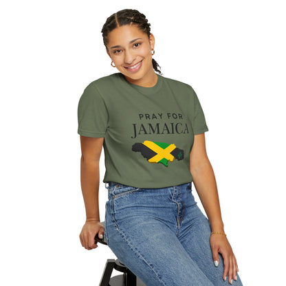 Pray for Jamaica T-Shirt — Jamaica Flag Map Relief Tee