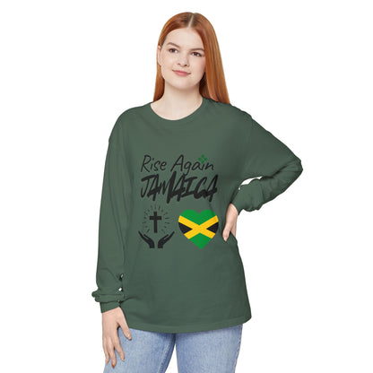 Rise Again Jamaica Long Sleeve T-Shirt – Caribbean Strength & Unity Apparel