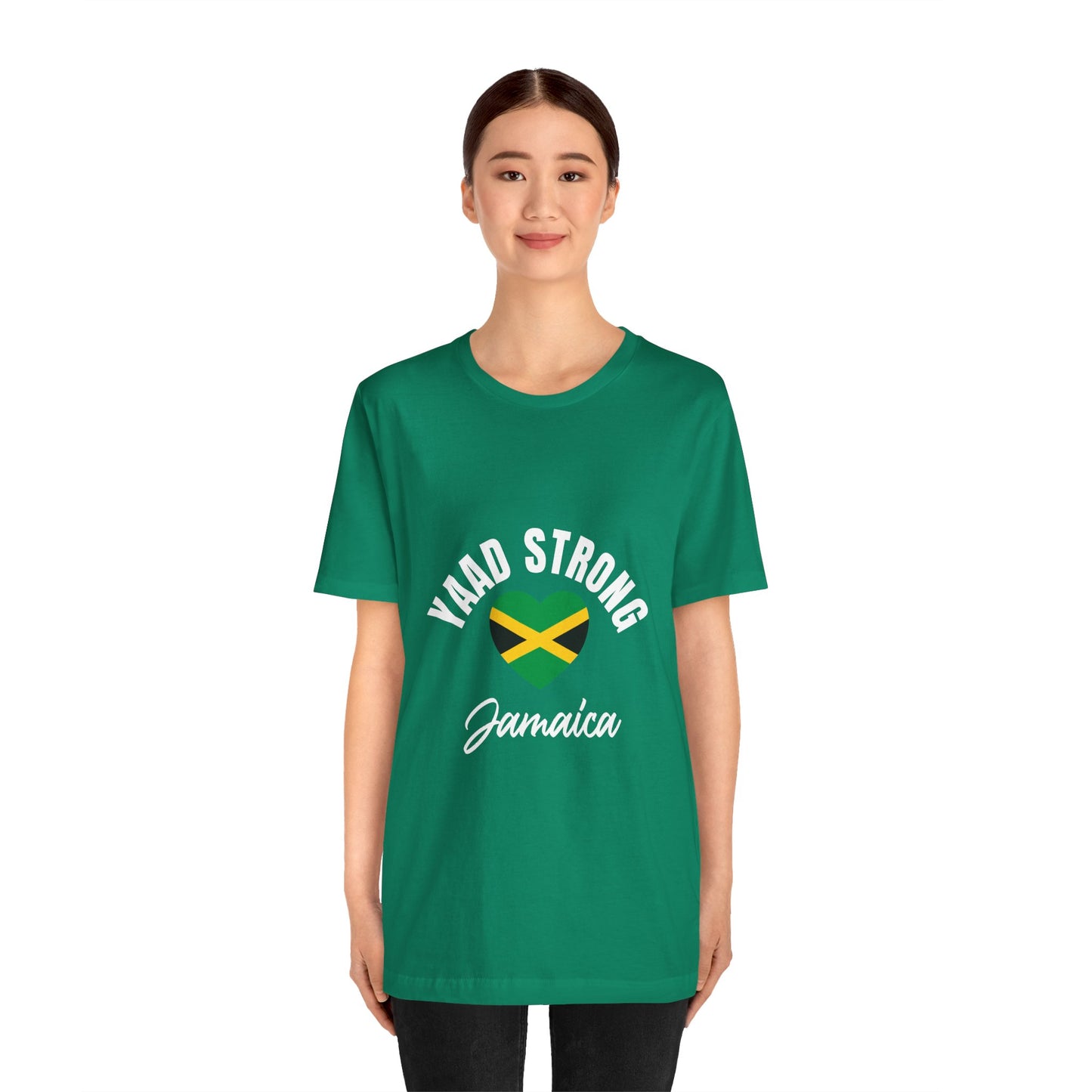Yaad Strong Jamaica T-Shirt — Jamaican Flag Heart Pride Tee