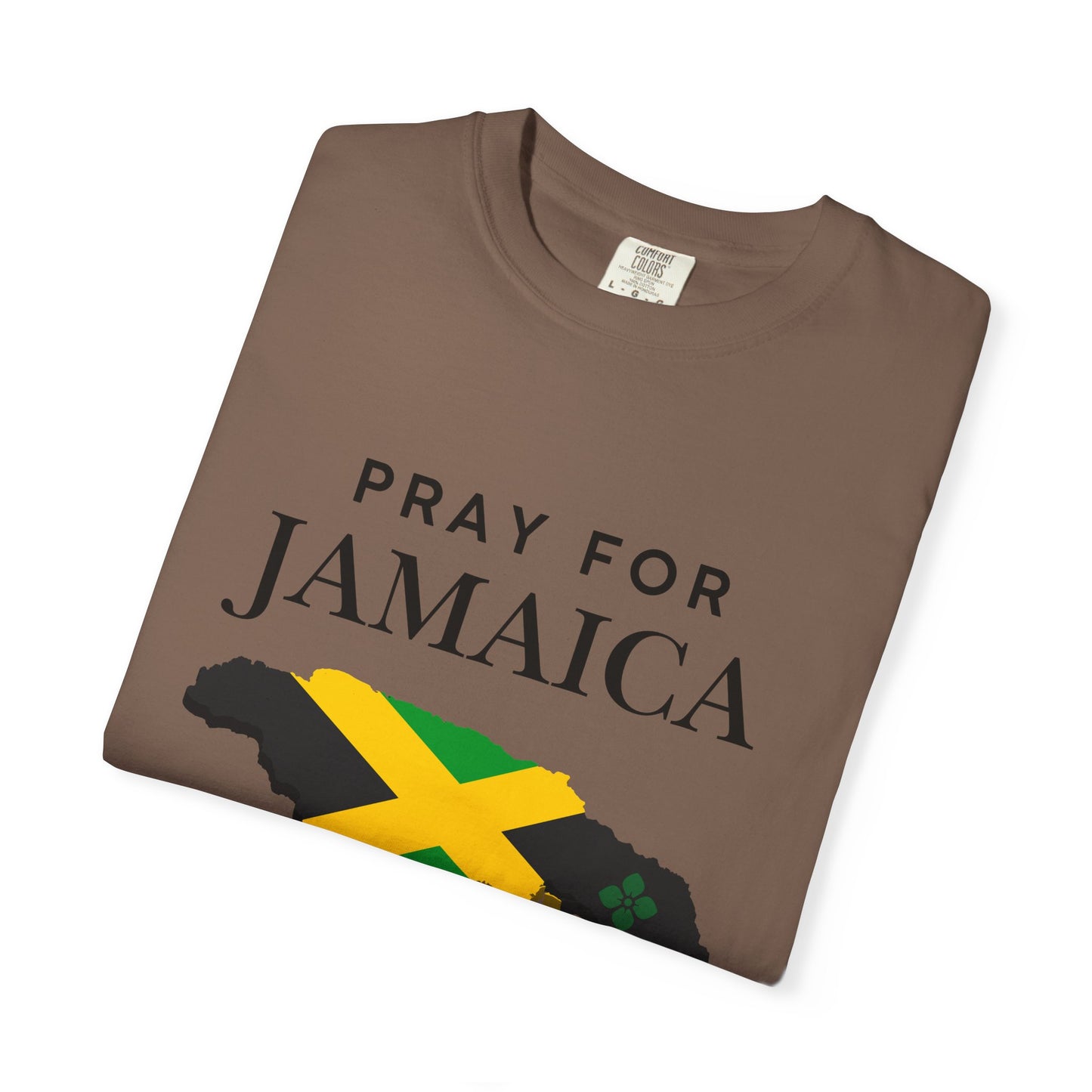 Pray for Jamaica T-Shirt — Jamaica Flag Map Relief Tee