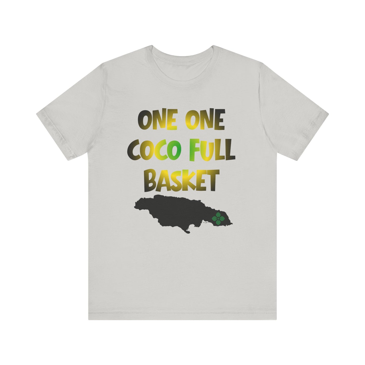 One One Coco Full Basket T-Shirt — Jamaica Map Reggae Island Tee
