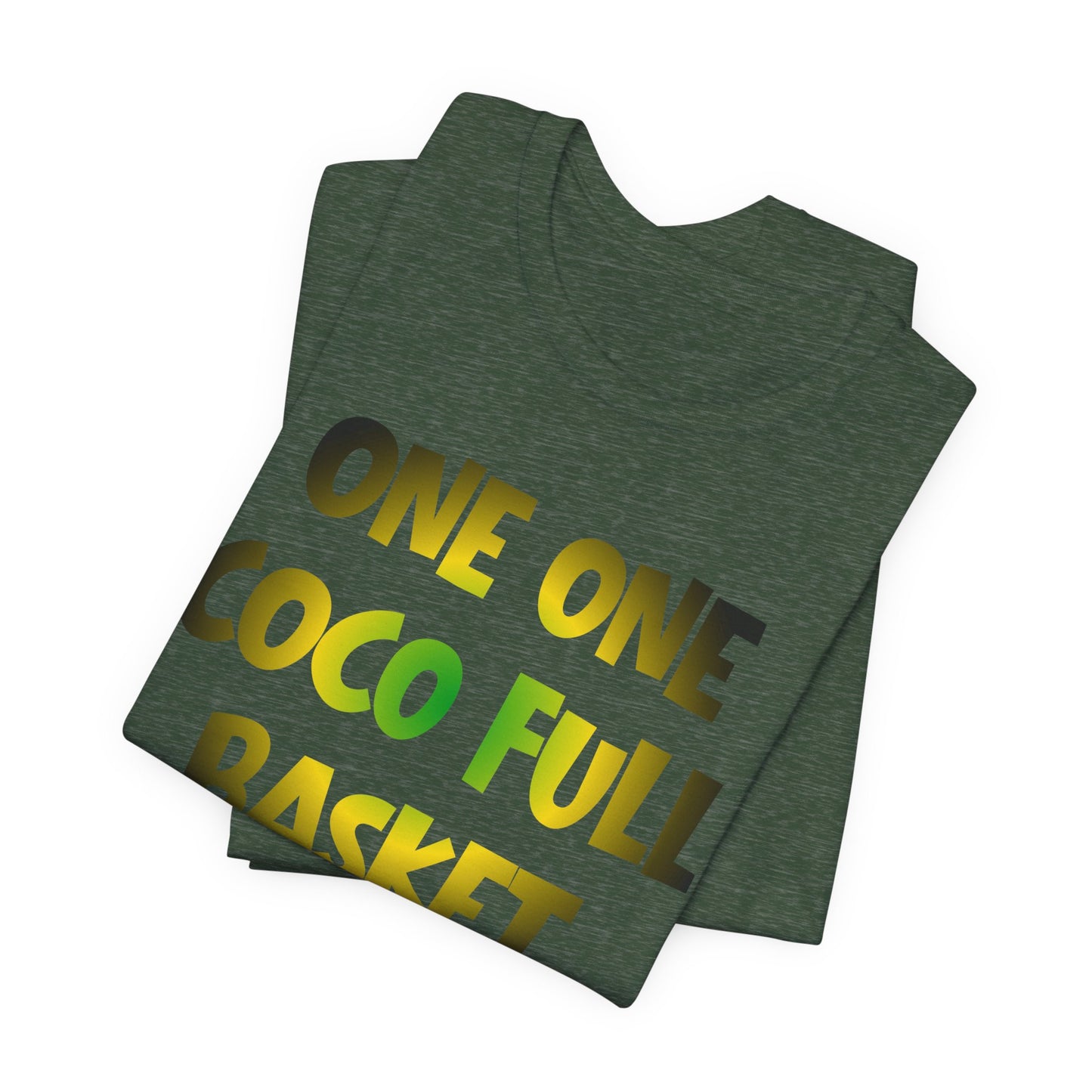 One One Coco Full Basket T-Shirt — Jamaica Map Reggae Island Tee