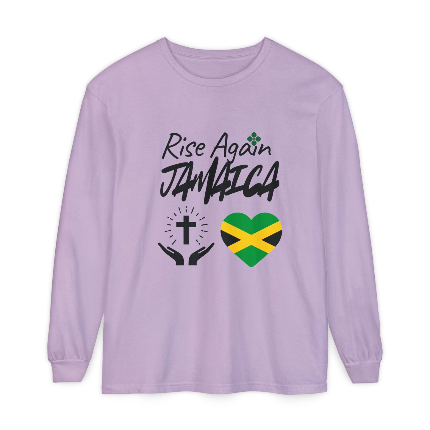 Rise Again Jamaica Long Sleeve T-Shirt – Caribbean Strength & Unity Apparel