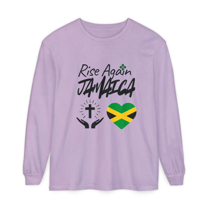 Rise Again Jamaica Long Sleeve T-Shirt – Caribbean Strength & Unity Apparel