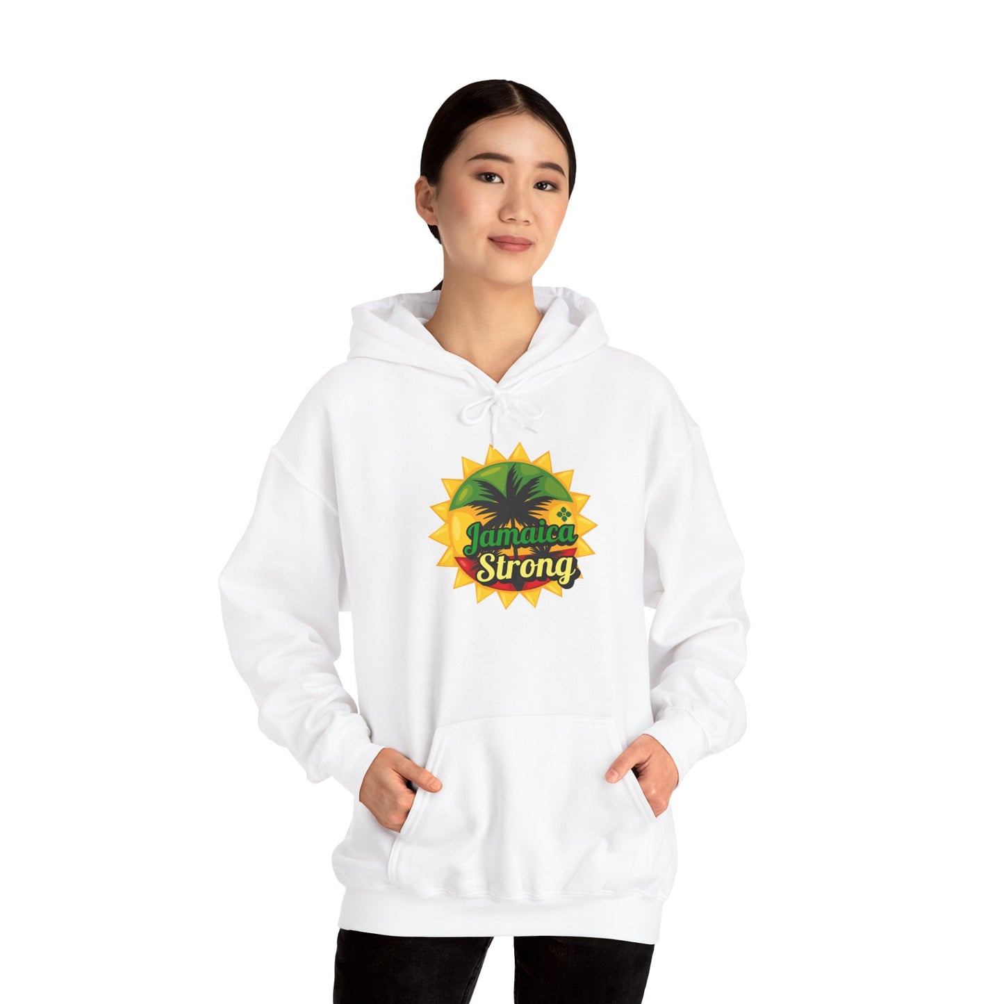 Hooded Sweatshirt Jamaica Strong Hurricane Melissa Resilience