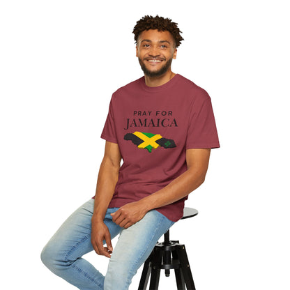 Pray for Jamaica T-Shirt — Jamaica Flag Map Relief Tee