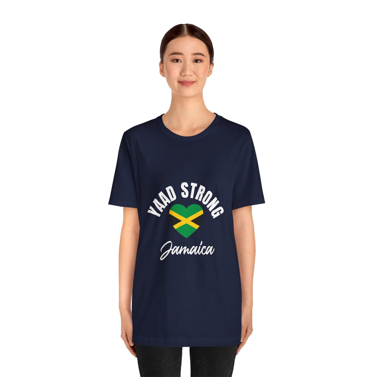 Yaad Strong Jamaica T-Shirt — Jamaican Flag Heart Pride Tee