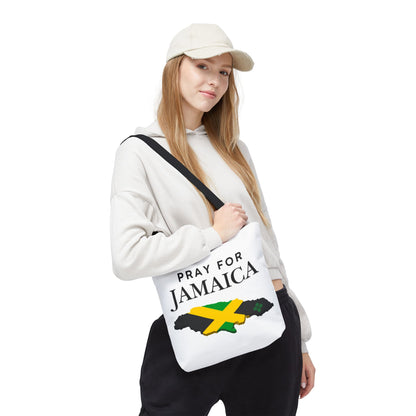 Pray for Jamaica Tote Bag — Jamaican Flag Map Charity Support Tote