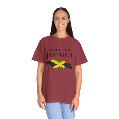 Pray for Jamaica T-Shirt — Jamaica Flag Map Relief Tee