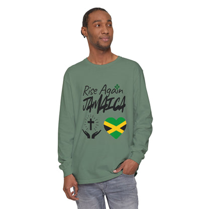 Rise Again Jamaica Long Sleeve T-Shirt – Caribbean Strength & Unity Apparel