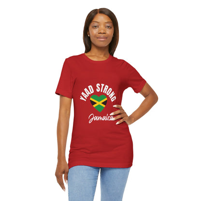 Yaad Strong Jamaica T-Shirt — Jamaican Flag Heart Pride Tee