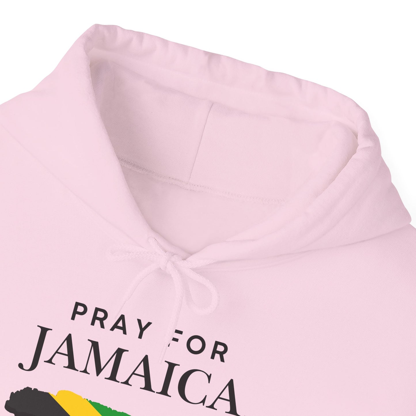 Pray for Jamaica Hoodie - Jamaica Map with Flag Design