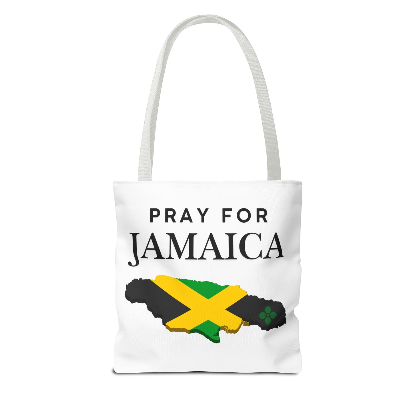 Pray for Jamaica Tote Bag — Jamaican Flag Map Charity Support Tote
