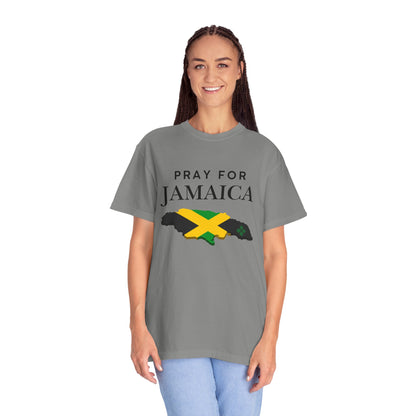 Pray for Jamaica T-Shirt — Jamaica Flag Map Relief Tee
