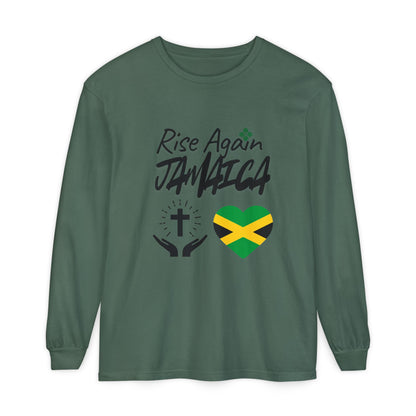 Rise Again Jamaica Long Sleeve T-Shirt – Caribbean Strength & Unity Apparel