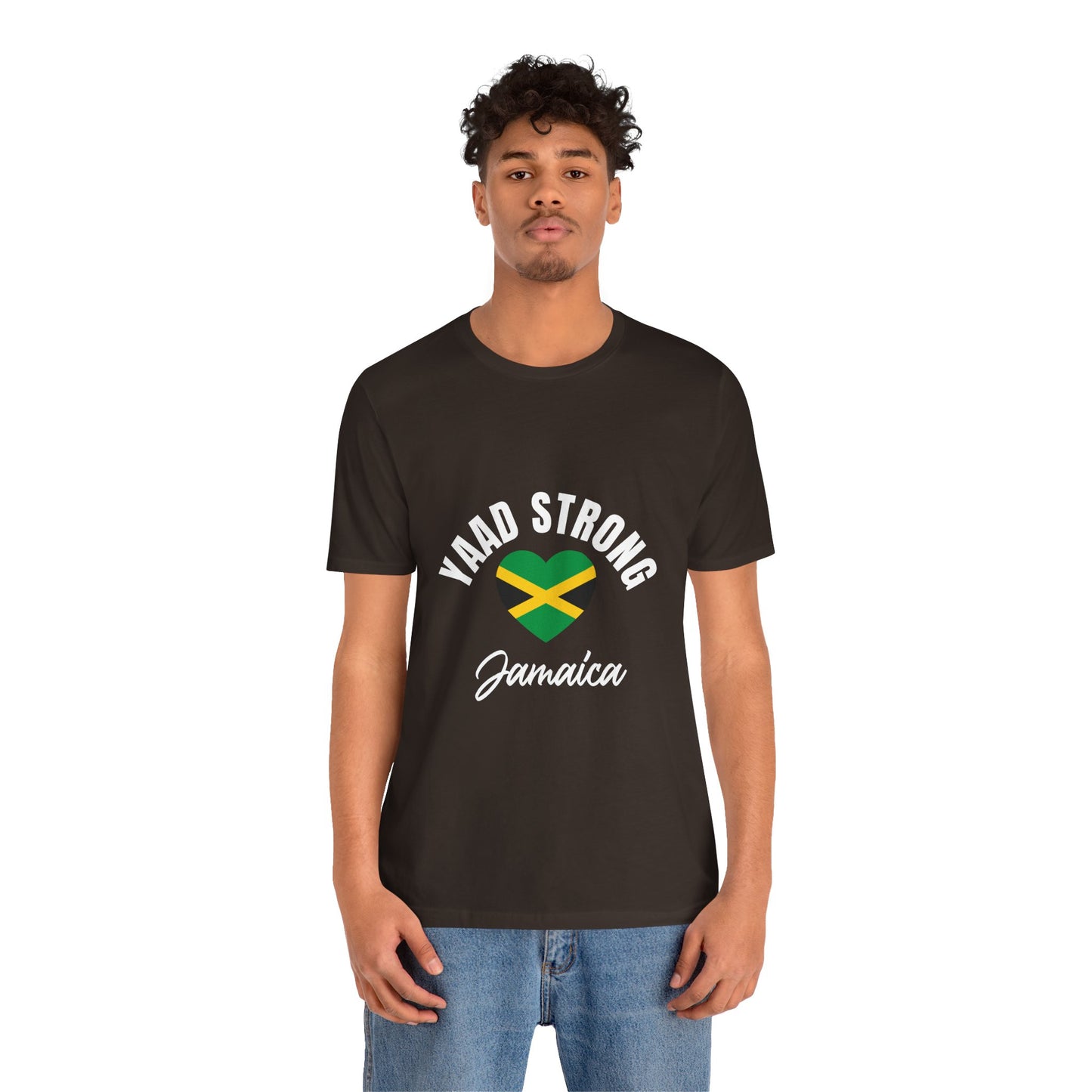 Yaad Strong Jamaica T-Shirt — Jamaican Flag Heart Pride Tee