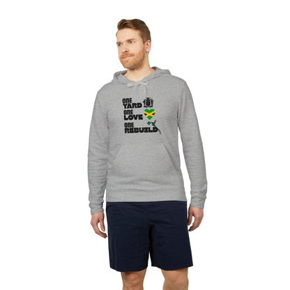 Jamaica Love Hoodie — Reggae Island Flag Heart Design