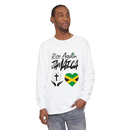 Rise Again Jamaica Long Sleeve T-Shirt – Caribbean Strength & Unity Apparel