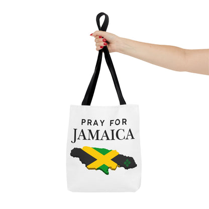 Pray for Jamaica Tote Bag — Jamaican Flag Map Charity Support Tote