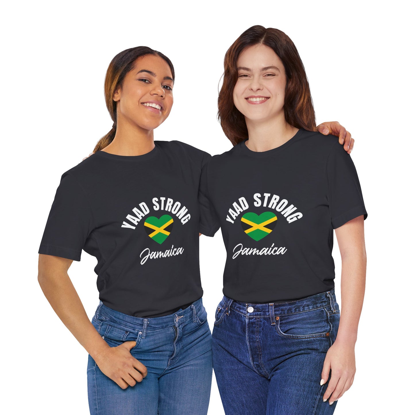 Yaad Strong Jamaica T-Shirt — Jamaican Flag Heart Pride Tee