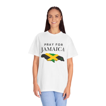 Pray for Jamaica T-Shirt — Jamaica Flag Map Relief Tee