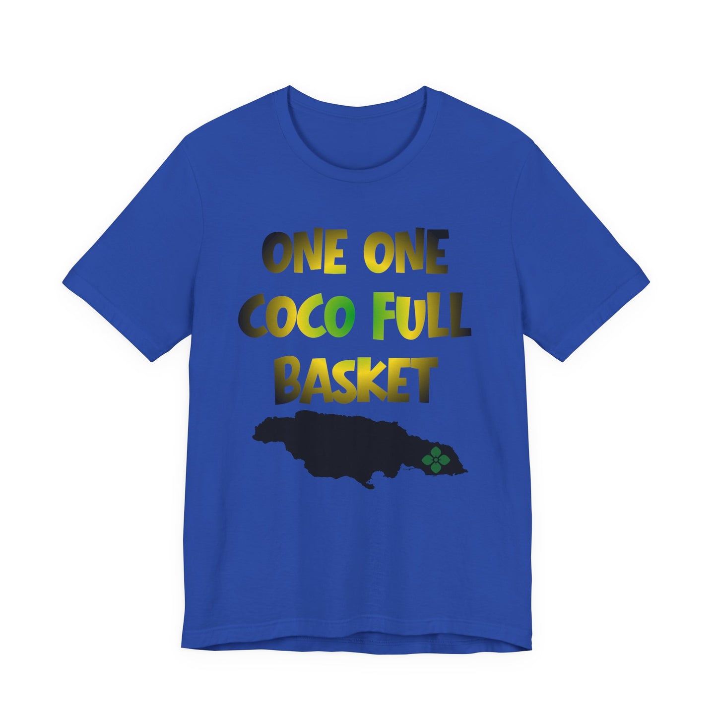 One One Coco Full Basket T-Shirt — Jamaica Map Reggae Island Tee