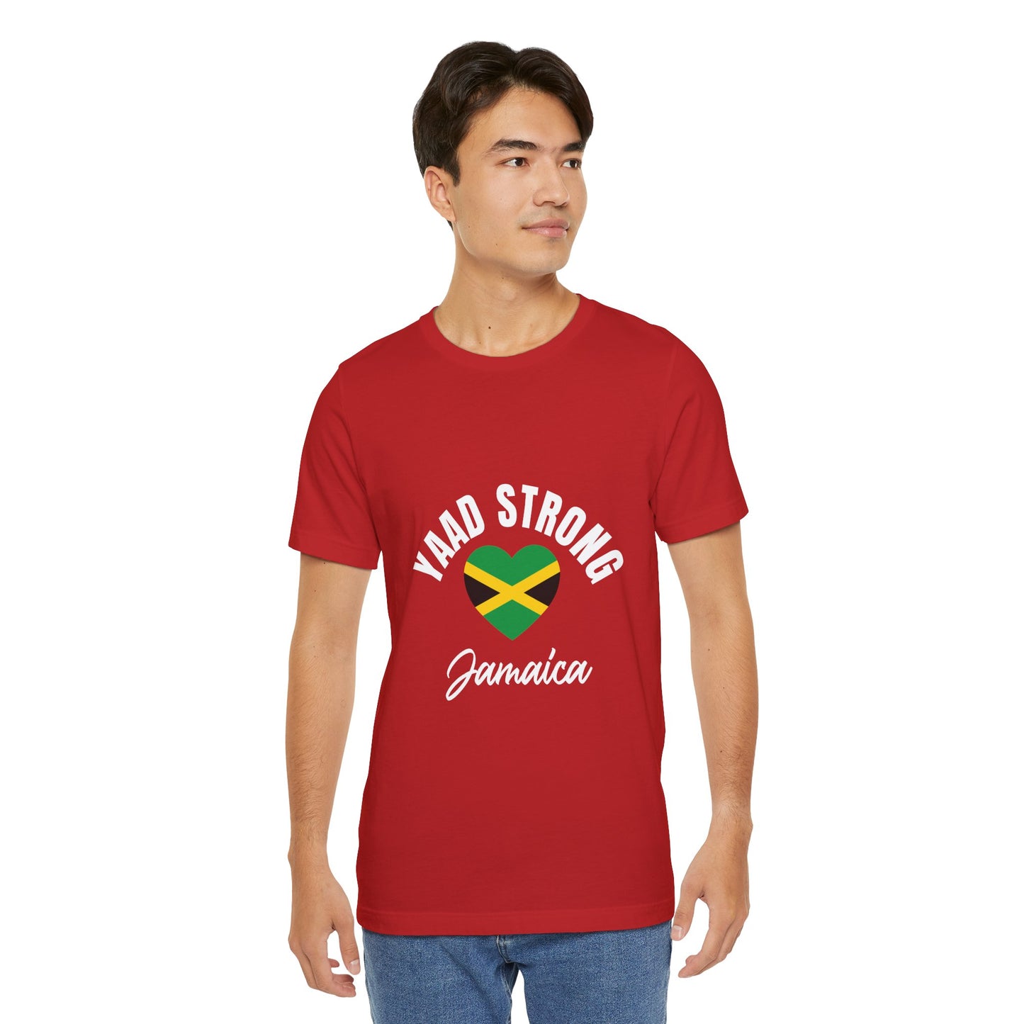 Yaad Strong Jamaica T-Shirt — Jamaican Flag Heart Pride Tee
