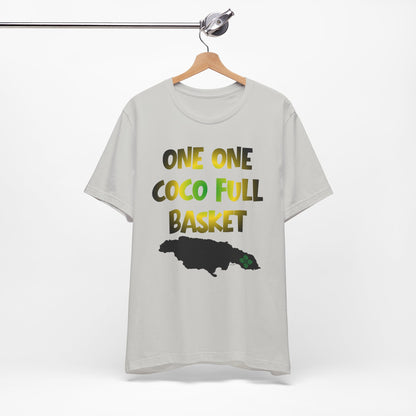 One One Coco Full Basket T-Shirt — Jamaica Map Reggae Island Tee