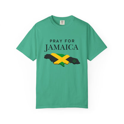 Pray for Jamaica T-Shirt — Jamaica Flag Map Relief Tee