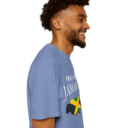 Pray for Jamaica T-Shirt - Jamaica Map & Flag Support Tee