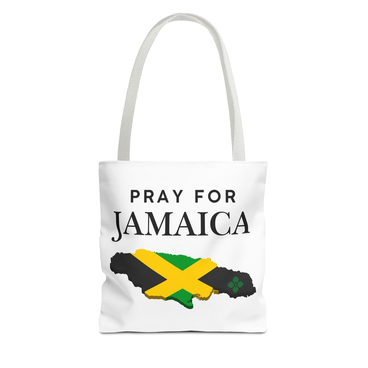 Pray for Jamaica Tote Bag — Jamaican Flag Map Charity Support Tote