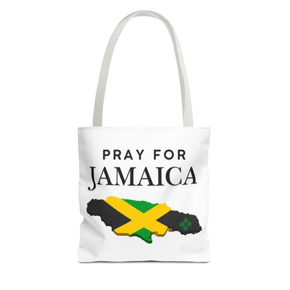 Pray for Jamaica Tote Bag — Jamaican Flag Map Charity Support Tote