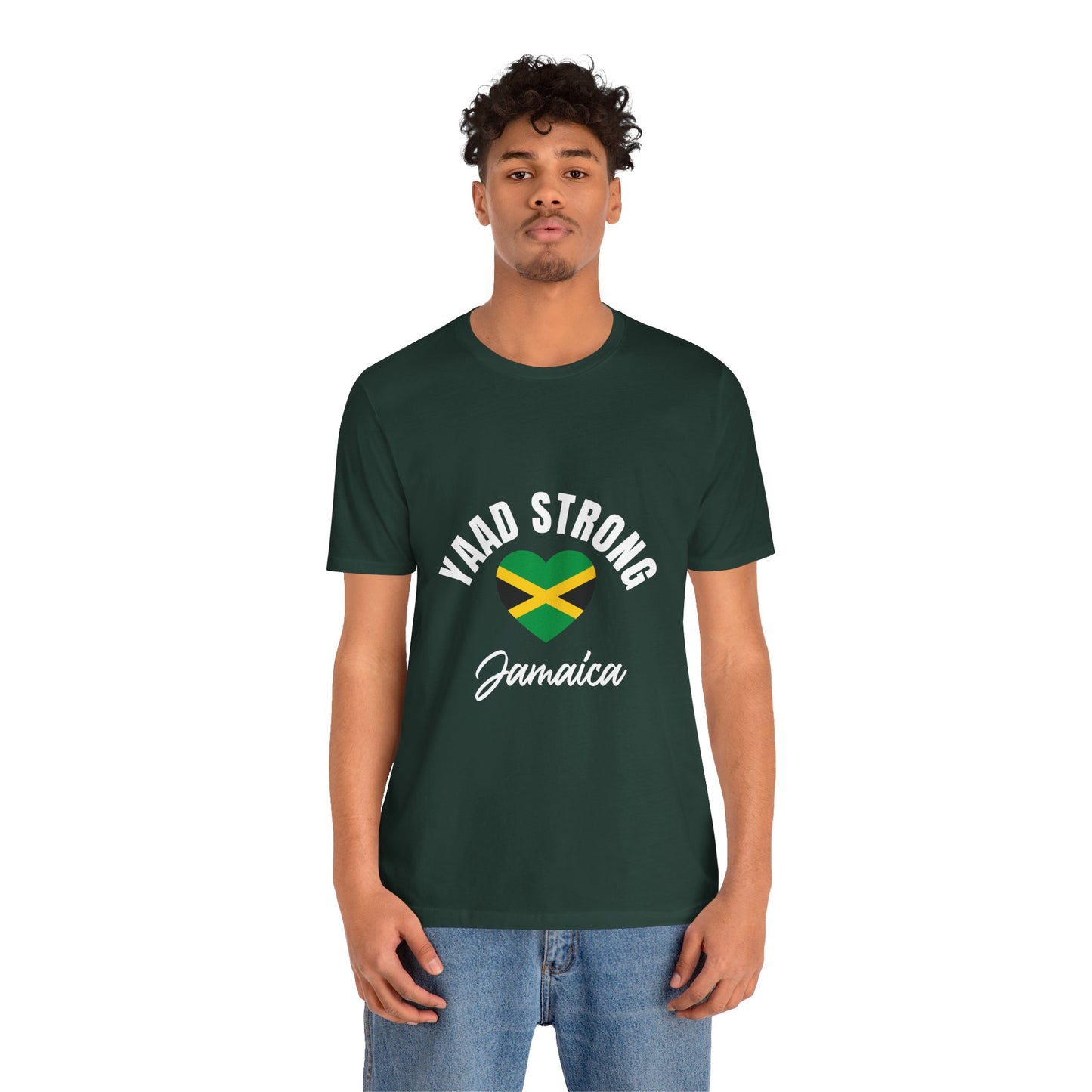 Yaad Strong Jamaica T-Shirt — Jamaican Flag Heart Pride Tee