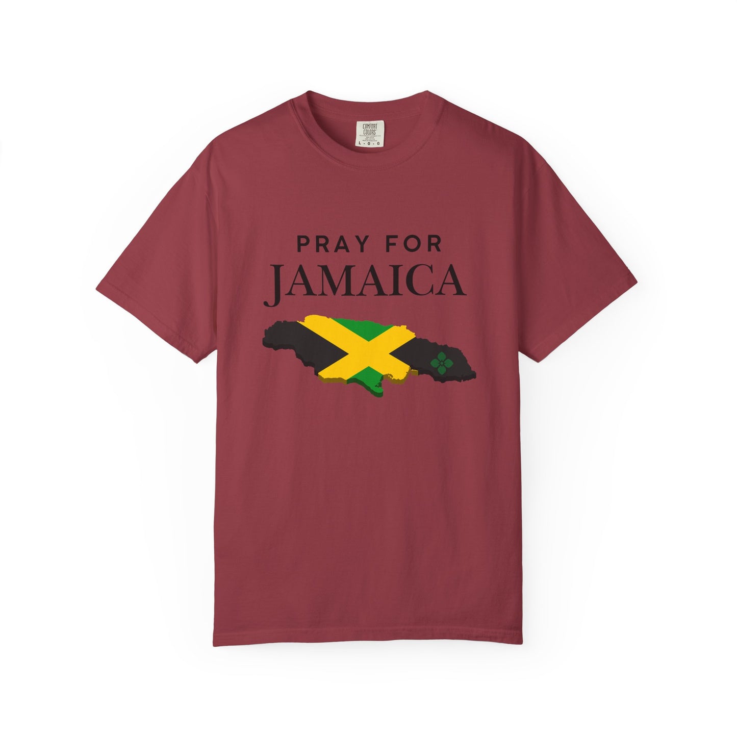 Pray for Jamaica T-Shirt — Jamaica Flag Map Relief Tee